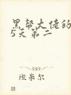 黑帮大佬的365天第二