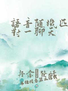 语音随机匹配一对一聊天