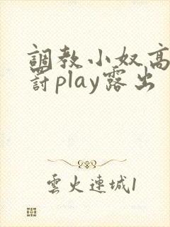 调教小奴高潮惩罚play露出