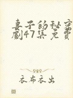 妻子的秘密电视剧47集免费