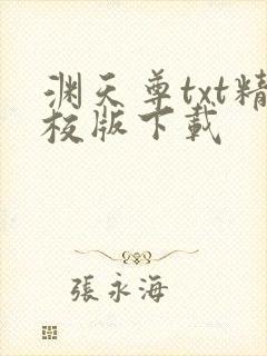 渊天尊txt精校版下载