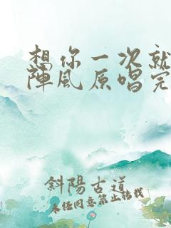 想你一次就起一阵风原唱完整版