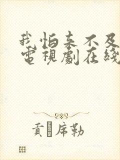 我怕来不及全集电视剧在线观看