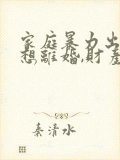 家庭暴力出轨,想离婚,财产怎么分割