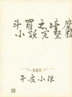 斗罗之暗魔邪神 小说完整板