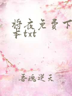 将夜免费下载全本txt