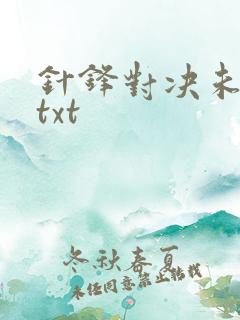 针锋对决未删减txt