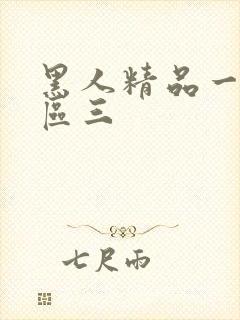 黑人精品一区二区三