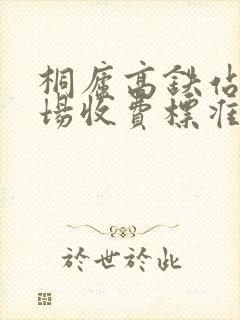 桐庐高铁站停车场收费标准表