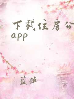 下载住房公积金app