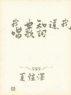 我也知道我配原唱歌词