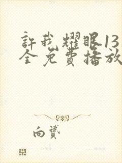 许我耀眼13集全免费播放