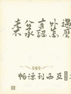 老公有外遇还死不承认怎么办