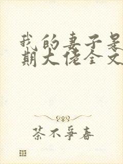 我的妻子是大乘期大佬全文阅读阅读