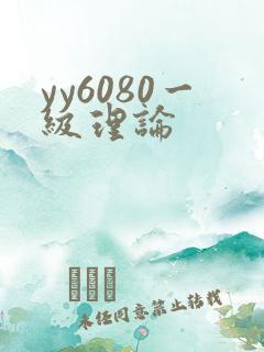 yy6080一级理论