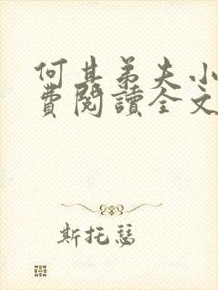 何其弟夫小说免费阅读全文最新章节