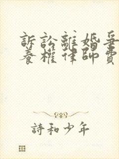 诉讼离婚争取抚养权律师费