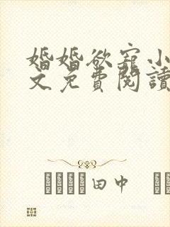 婚婚欲宠小说全文免费阅读