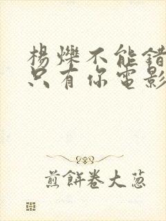 杨烁不能错过的只有你电影免费观看