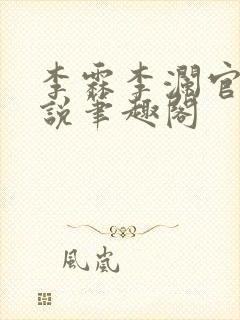 李霖李澜官场小说笔趣阁