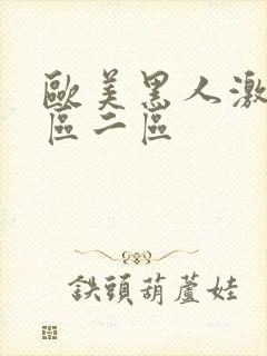 欧美黑人激情一区二区