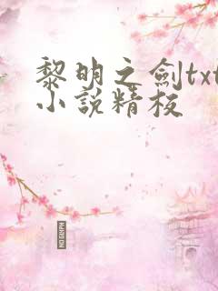 黎明之剑txt小说精校