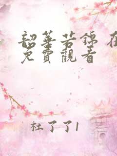 韶华若锦 在线免费观看