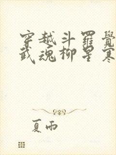 穿越斗罗觉醒书武魂柳星寒