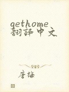 gethome翻译中文