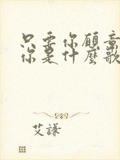 只要你愿意我陪你是什么歌