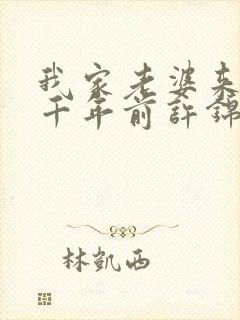 我家老婆来自一千年前许锦