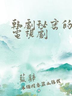 韩剧秘密的男人电视剧