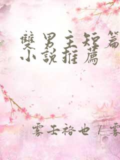 双男主短篇完结小说推荐