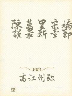 陈万里宋娇娇小说最新章节更新时间表