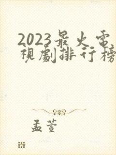 2023最火电视剧排行榜前十名