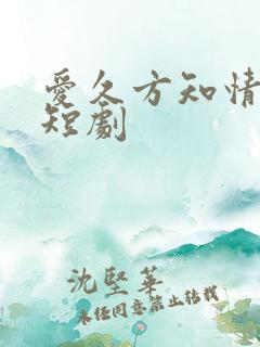爱久方知情深 短剧