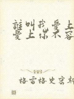 谁叫我爱上你,爱上你不容易是什么歌名