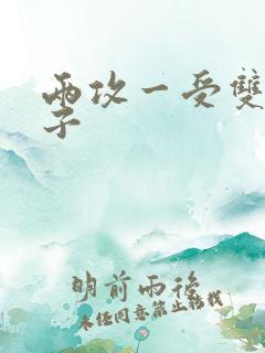 两攻一受双性生子