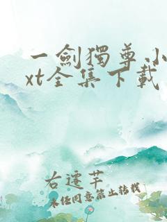 一剑独尊小说txt全集下载