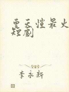 曹天恺最火十部短剧