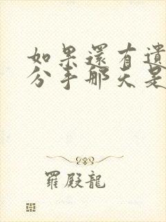 如果还有遗憾是分手那天是什么歌