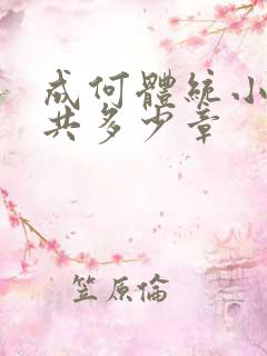 成何体统小说一共多少章