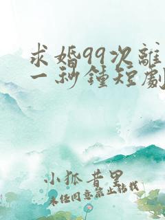 求婚99次离婚一秒钟短剧全集免费观看高清
