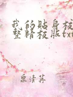 我的贴身校花完整精校版txt