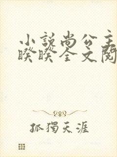 小说尚公主伊人睽睽全文阅读免费