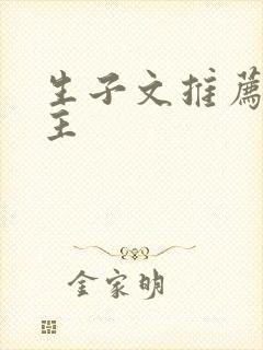 生子文推荐双男主