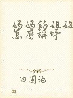 妈妈的姐姐老公怎么称呼