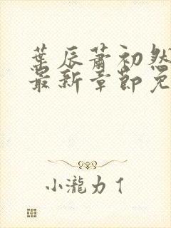 叶辰萧初然更新最新章节免费阅读