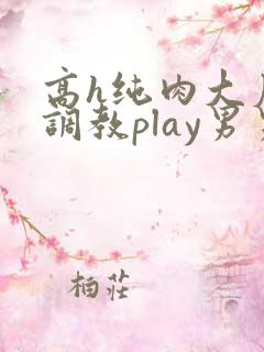 高h纯肉大尺度调教play男男