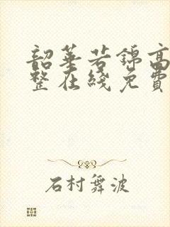 韶华若锦高清完整在线免费版